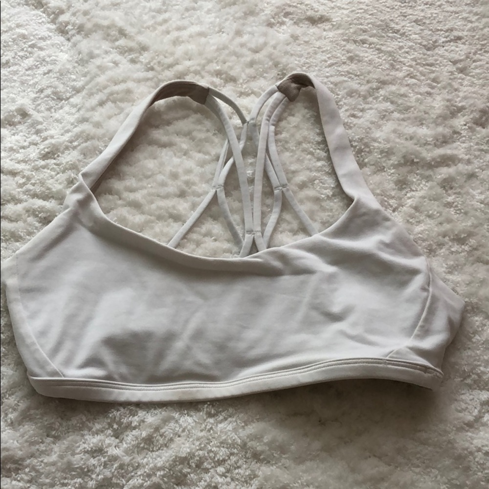 White Lululemon sports bra, Great condition!!